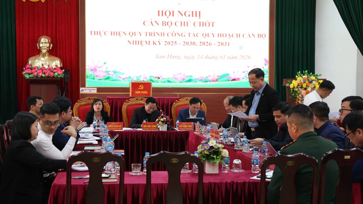 Đảng ủy xã Tam Hưng tổ chức Hội nghị cán bộ chủ chốt thực hiện quy trình quy hoạch cán bộ nhiệm kỳ 2025–2030, 2026–2031- Ảnh 5.