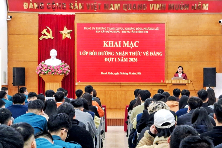 Khai mạc lớp bồi dưỡng nhận thức về Đảng đợt I năm 2026- Ảnh 1.
