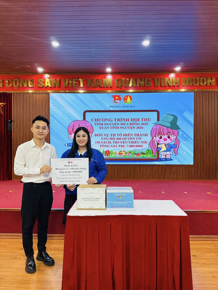 ĐOÀN TNCS HỒ CHÍ MINH - HỘI ĐỒNG ĐỘI PHƯỜNG VĨNH TUY TỔ CHỨC CHƯƠNG TRÌNH HỘI THU “TÌNH NGUYỆN MÙA ĐÔNG” NĂM 2025 - “XUÂN TÌNH NGUYỆN” NĂM 2026
- Ảnh 5.