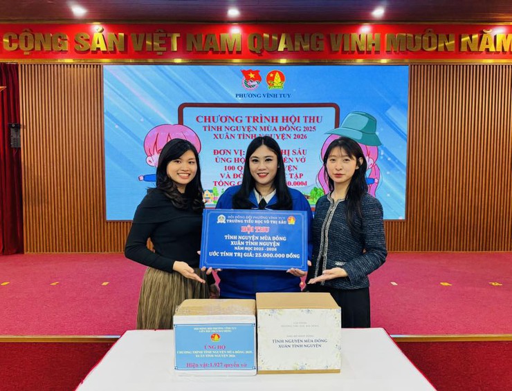 ĐOÀN TNCS HỒ CHÍ MINH - HỘI ĐỒNG ĐỘI PHƯỜNG VĨNH TUY TỔ CHỨC CHƯƠNG TRÌNH HỘI THU “TÌNH NGUYỆN MÙA ĐÔNG” NĂM 2025 - “XUÂN TÌNH NGUYỆN” NĂM 2026
- Ảnh 3.