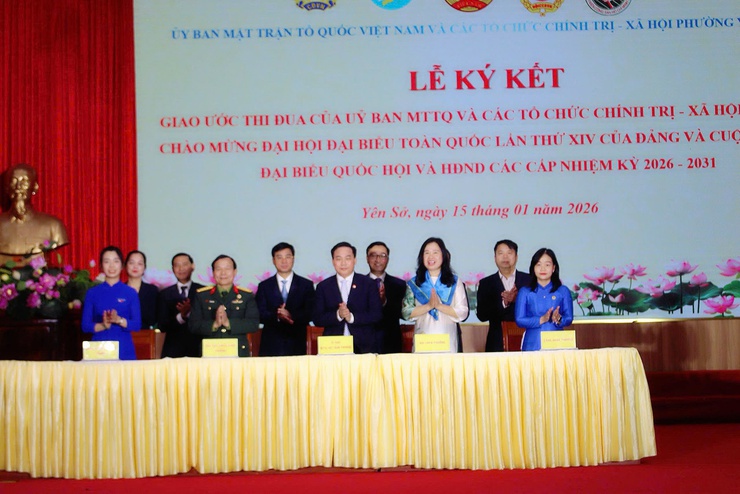 Phường Yên Sở phát động phong trào thi đua năm 2026: khơi dậy khát vọng cống hiến, lan tỏa sức mạnh đại đoàn kết toàn dân- Ảnh 4.