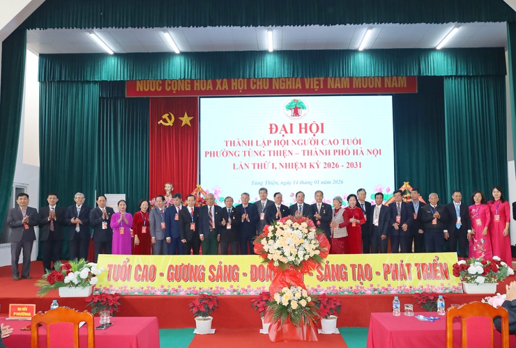 Đại hội thành lập Hội Người cao tuổi phường Tùng Thiện lần thứ I, nhiệm kỳ 2026 – 2031- Ảnh 4.