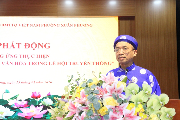 Phường Xuân Phương tổng kết phong trào “Toàn dân đoàn kết xây dựng đời sống văn hóa” năm 2025, phát động thi đua và triển khai công tác mừng thọ năm 2026
- Ảnh 7.