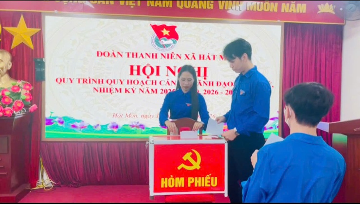 ĐOÀN THANH NIÊN XÃ HÁT MÔN TỔ CHỨC HỘI NGHỊ QUY HOẠCH CÁN BỘ NHIỆM KỲ 2026 – 2031 VÀ TRIỂN KHAI NHIỆM VỤ CHƯƠNG TRÌNH CÔNG TÁC ĐOÀN NĂM 2026.- Ảnh 1.