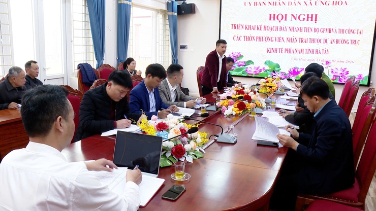 UBND XÃ ỨNG HÒA TRIỂN KHAI KẾ HOẠCH GIẢI PHÓNG MẶT BẰNG VÀ THI CÔNG DỰ ÁN ĐƯỜNG TRỤC PHÍA NAM TỈNH HÀ TÂY (CŨ)- Ảnh 1.