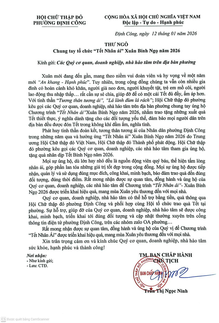 Chung tay tổ chức "Tết Nhân ái" Xuân Bính Ngọ năm 2026- Ảnh 1.