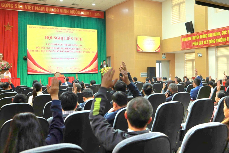 Phường Xuân Đỉnh lấy ý kiến cử tri nơi công tác đối với người ứng cử đại biểu HĐND phường nhiệm kỳ 2026 - 2031- Ảnh 3.