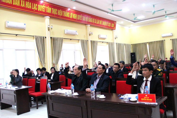 MTTQ xã Hòa Lạc tổ chức hội nghị kiện toàn Ủy viên Ủy ban MTTQ và quy hoạch cán bộ nhiệm kỳ 2025–2030- Ảnh 1.