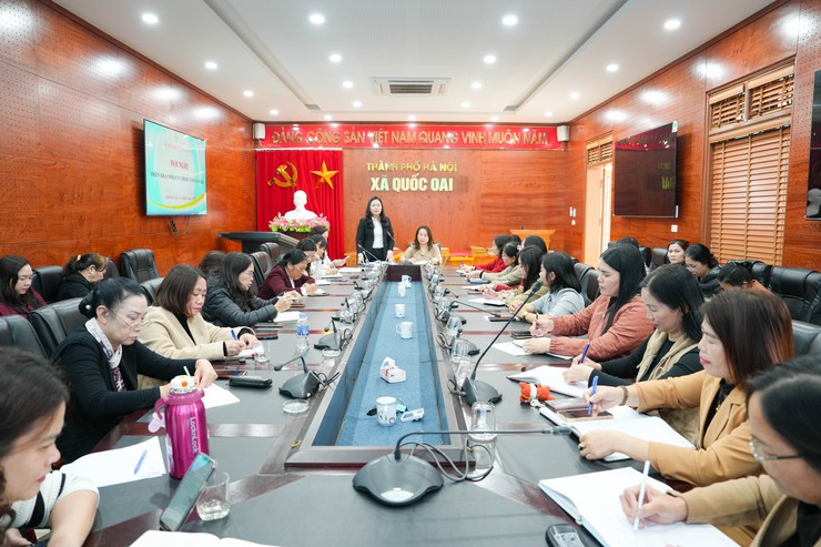 Ban Thường vụ Hội LHPN xã Quốc Oai tổ chức hội nghị triển khai nhiệm vụ công tác trọng tâm năm 2026- Ảnh 1.