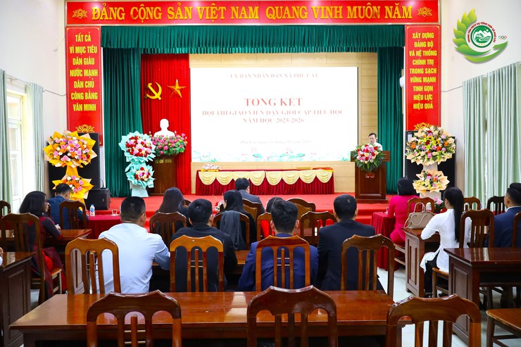 UBND xã Phú Cát tổng kết Hội thi Giáo viên dạy giỏi cấp Tiểu học năm học 2025 – 2026- Ảnh 1.