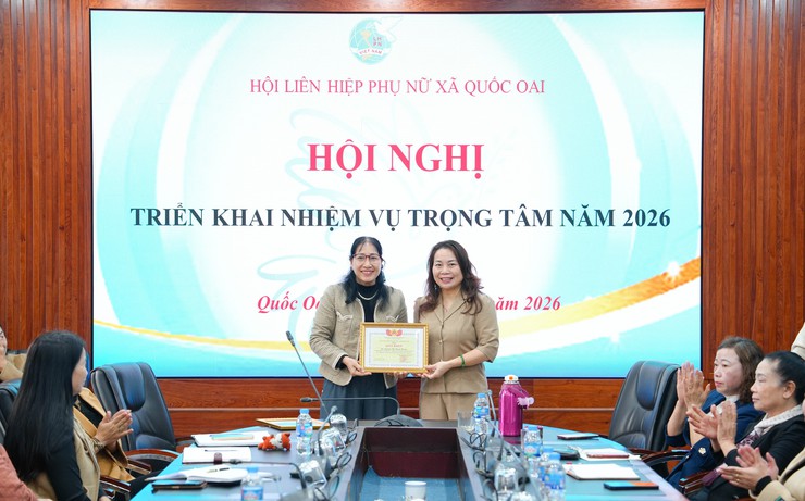 Ban Thường vụ Hội LHPN xã Quốc Oai tổ chức hội nghị triển khai nhiệm vụ công tác trọng tâm năm 2026- Ảnh 10.