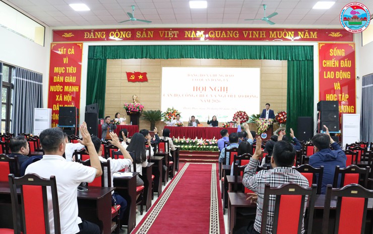 CƠ QUAN ĐẢNG ỦY XÃ HƯNG ĐẠO TỔ CHỨC HỘI NGHỊ CÁN BỘ, CÔNG CHỨC, NGƯỜI LAO ĐỘNG NĂM 2026- Ảnh 10.