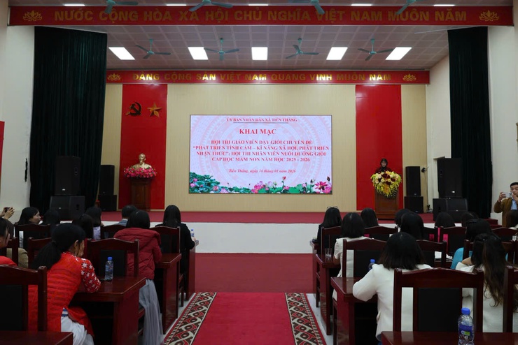 KHAI MẠC HỘI THI GIÁO VIÊN DẠY GIỎI VÀ NHÂN VIÊN
NUÔI DƯỠNG GIỎI CẤP MẦM NON NĂM HỌC 2025-2026
- Ảnh 1.