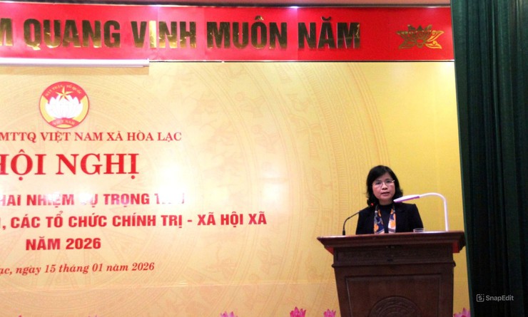 Ủy ban MTTQ Việt Nam xã Hòa Lạc triển khai nhiệm vụ trọng tâm công tác Mặt trận và các tổ chức chính trị – xã hội năm 2026- Ảnh 4.