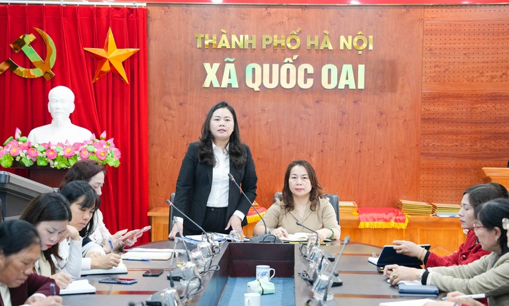Ban Thường vụ Hội LHPN xã Quốc Oai tổ chức hội nghị triển khai nhiệm vụ công tác trọng tâm năm 2026- Ảnh 2.