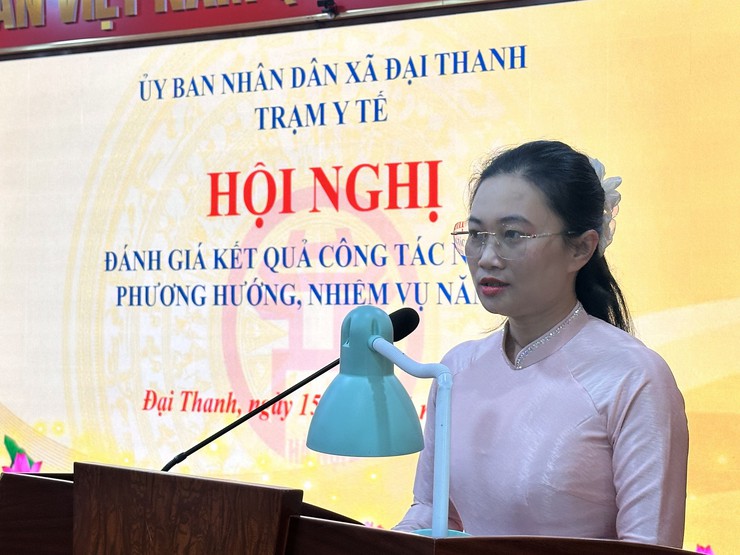 TRẠM Y TẾ XÃ ĐẠI THANH TỔ CHỨC HỘI NGHỊ TỔNG KẾT CÔNG TÁC NĂM 2025 VÀ TRIỂN KHAI PHƯƠNG HƯỚNG, NHIỆM VỤ NĂM 2026- Ảnh 3.