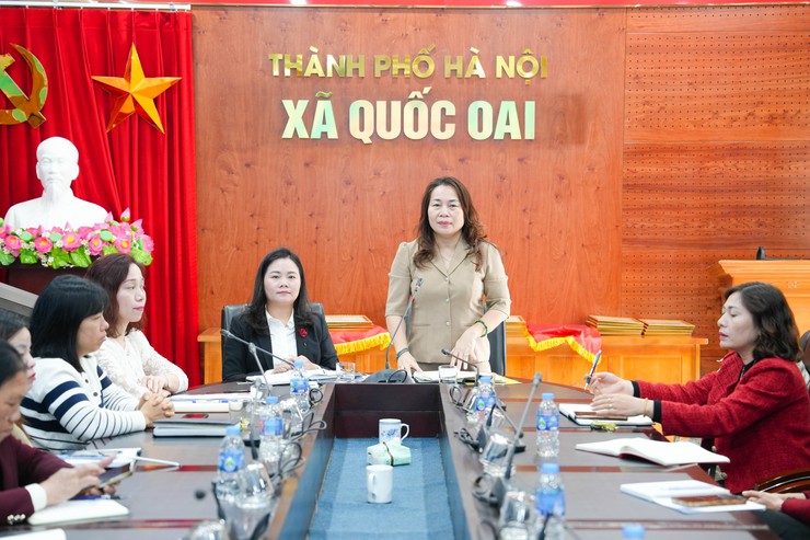 Ban Thường vụ Hội LHPN xã Quốc Oai tổ chức hội nghị triển khai nhiệm vụ công tác trọng tâm năm 2026- Ảnh 3.