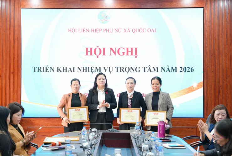 Ban Thường vụ Hội LHPN xã Quốc Oai tổ chức hội nghị triển khai nhiệm vụ công tác trọng tâm năm 2026- Ảnh 5.