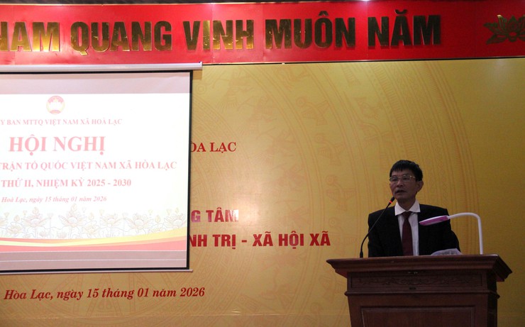 MTTQ xã Hòa Lạc tổ chức hội nghị kiện toàn Ủy viên Ủy ban MTTQ và quy hoạch cán bộ nhiệm kỳ 2025–2030- Ảnh 2.