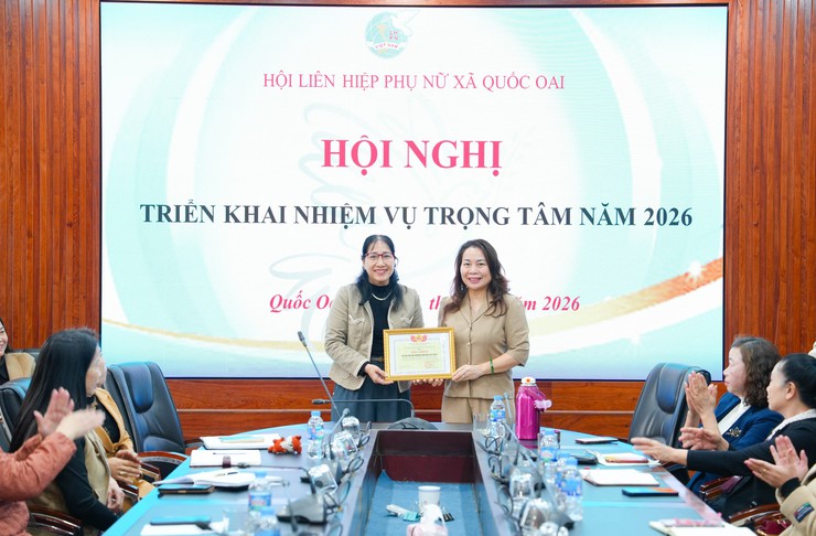 Ban Thường vụ Hội LHPN xã Quốc Oai tổ chức hội nghị triển khai nhiệm vụ công tác trọng tâm năm 2026- Ảnh 6.