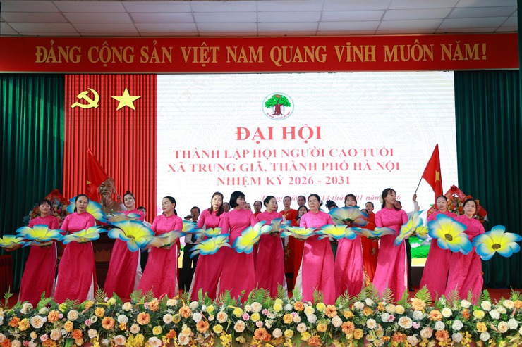 NHỮNG TIẾT MỤC VĂN NGHỆ ĐẶC SẮC CỦA HỘI VIÊN NGƯỜI CAO TUỔI TẠI ĐẠI HỘI THÀNH LẬP HỘI NGƯỜI CAO TUỔI XÃ TRUNG GIÃ, THÀNH PHỐ HÀ NỘI NHIỆM KỲ 2026-2031- Ảnh 3.