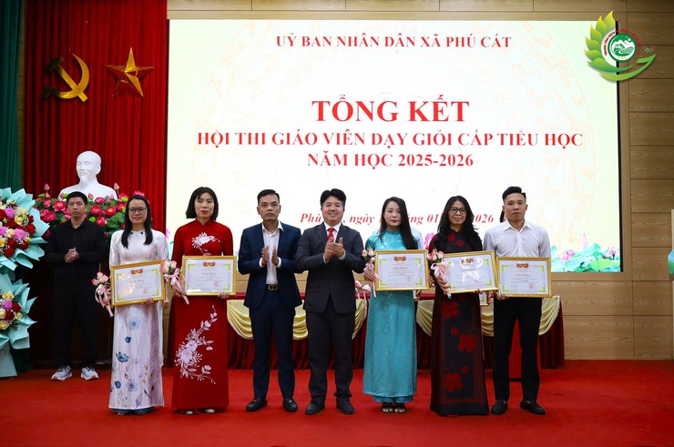 UBND xã Phú Cát tổng kết Hội thi Giáo viên dạy giỏi cấp Tiểu học năm học 2025 – 2026- Ảnh 7.
