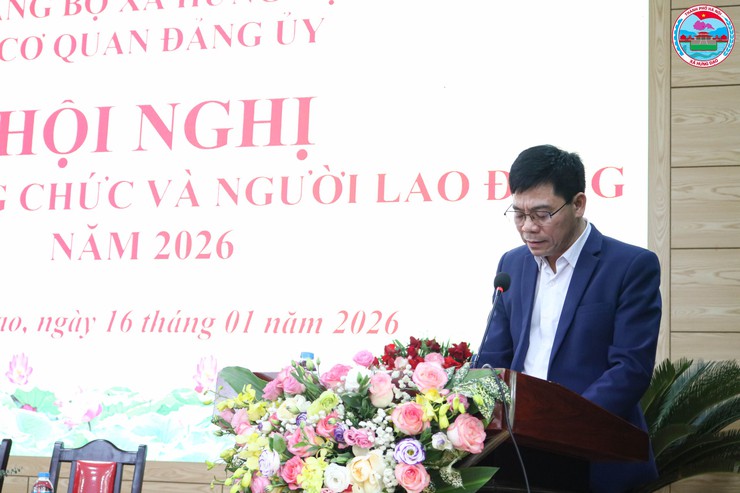 CƠ QUAN ĐẢNG ỦY XÃ HƯNG ĐẠO TỔ CHỨC HỘI NGHỊ CÁN BỘ, CÔNG CHỨC, NGƯỜI LAO ĐỘNG NĂM 2026- Ảnh 5.