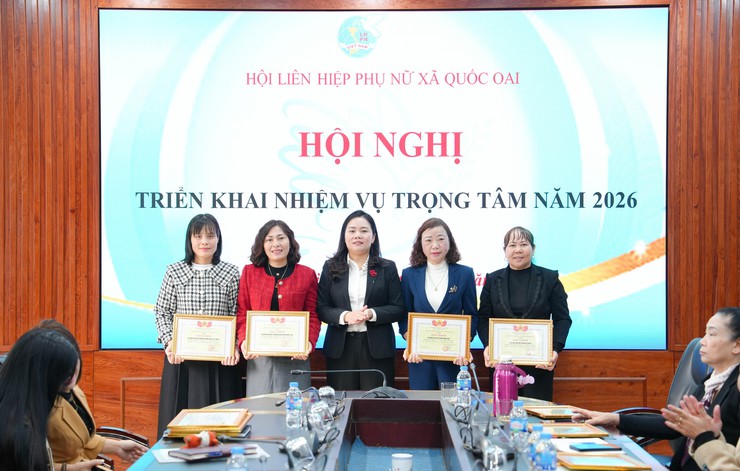 Ban Thường vụ Hội LHPN xã Quốc Oai tổ chức hội nghị triển khai nhiệm vụ công tác trọng tâm năm 2026- Ảnh 8.