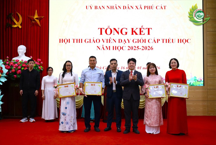 UBND xã Phú Cát tổng kết Hội thi Giáo viên dạy giỏi cấp Tiểu học năm học 2025 – 2026- Ảnh 8.