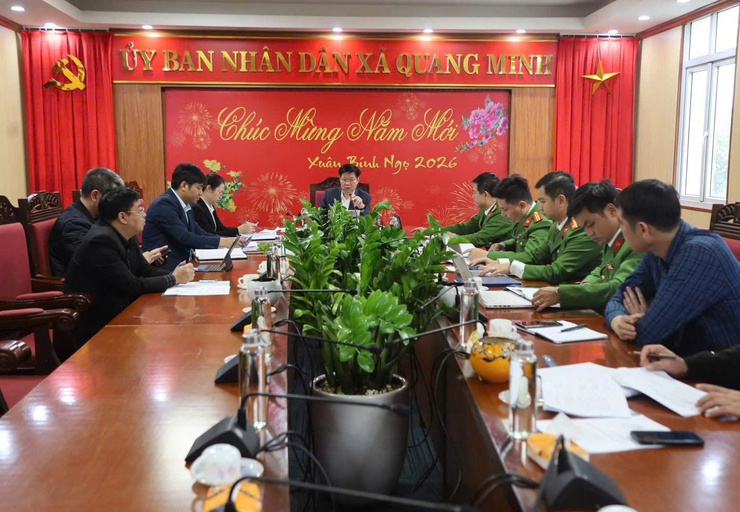  Xã Quang Minh triển khai Chương trình công tác phòng cháy, chữa cháy và cứu nạn, cứu hộ năm 2026 trên địa bàn xã.- Ảnh 1.