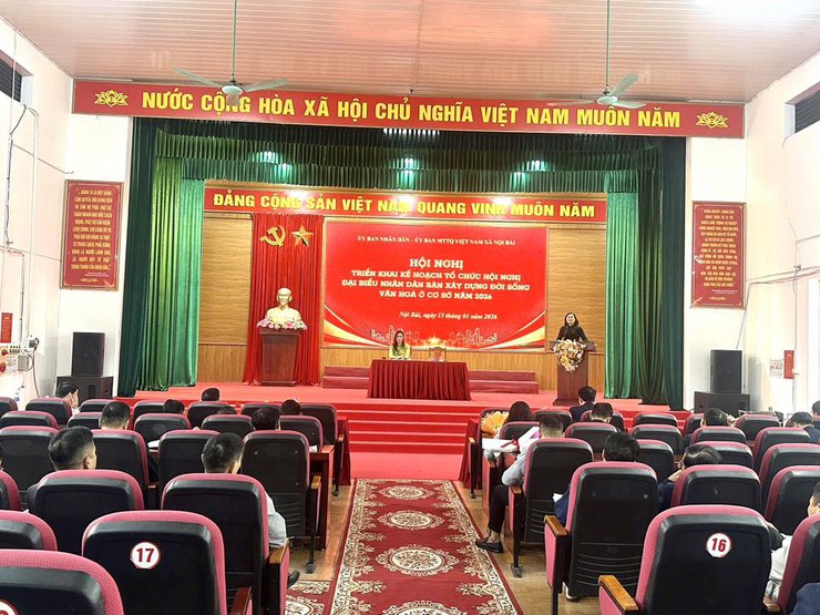 TRIỂN KHAI KẾ HOẠCH LIÊN TỊCH VỀ VIỆC TỔ CHỨC HỘI NGHỊ ĐẠI BIỂU NHÂN DÂN BÀN VIỆC XÂY DỰNG ĐỜI SỐNG VĂN HOÁ NĂM 2026- Ảnh 2.