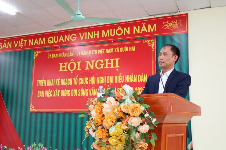 Xã Suối Hai chọn thôn Gò Sống tổ chức Hội nghị Đại biểu Nhân dân điểm năm 2026- Ảnh 1.