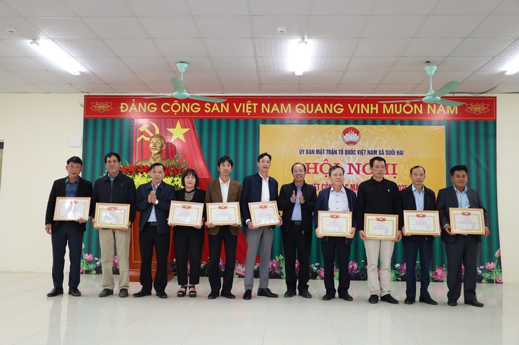 Ủy ban MTTQ Việt Nam xã Suối Hai tổ chức Hội nghị tổng kết công tác Mặt trận năm 2025, triển khai Chương trình thống nhất hành động năm 2026- Ảnh 3.