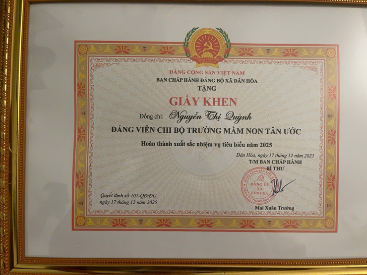 CÔ GIÁO NGUYỄN THỊ QUỲNH (TRƯỜNG MẦM NON TÂN ƯỚC)– GƯƠNG ĐIỂN HÌNH TIÊN TIẾN TRONG PHONG TRÀO HIẾN MÁU NHÂN ĐẠO- Ảnh 6.