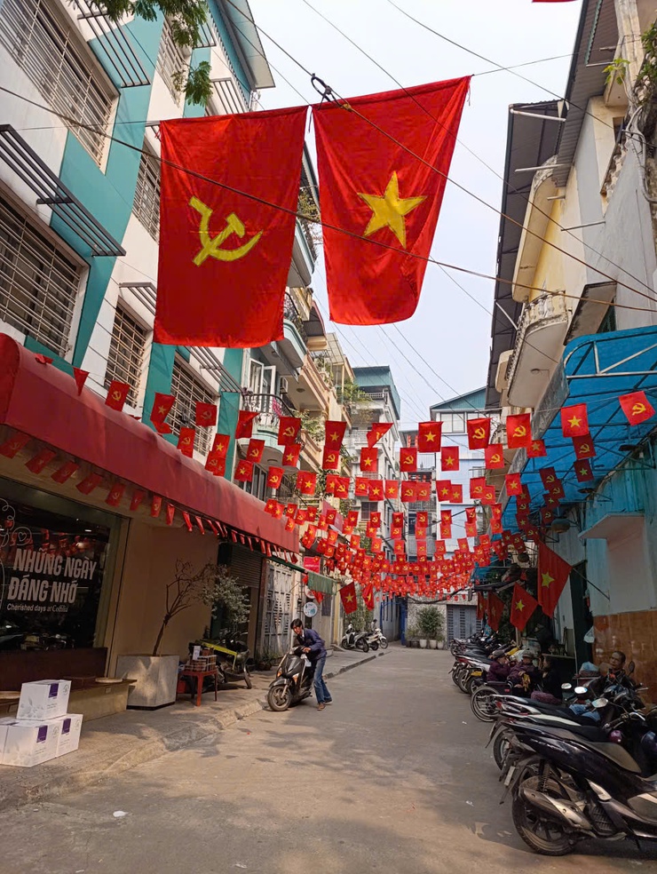 PHƯỜNG BA ĐÌNH RỰC RỠ CỜ, HOA CHÀO MỪNG ĐẠI HỘI ĐẠI BIỂU TOÀN QUỐC LẦN THỨ XIV CỦA ĐẢNG- Ảnh 15.