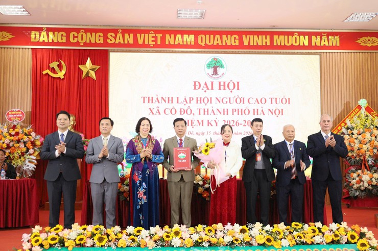XÃ CỔ ĐÔ TỔ CHỨC ĐẠI HỘI, CÔNG BỐ QUYẾT ĐỊNH THÀNH LẬP HỘI NGƯỜI CAO TUỔI XÃ- Ảnh 1.
