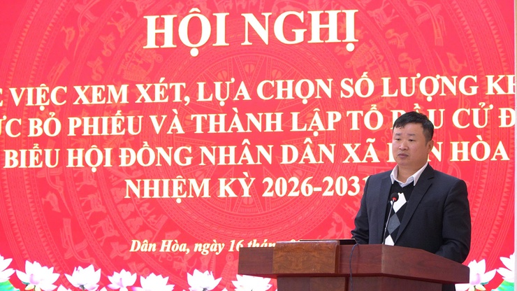 HỘI NGHỊ XEM XÉT, LỰA CHỌN KHU VỰC BỎ PHIẾU VÀ THÀNH LẬP TỔ BẦU CỬ PHỤC VỤ CUỘC BẦU CỬ ĐẠI BIỂU QUỐC HỘI KHÓA XVI VÀ ĐẠI BIỂU HĐND CÁC CẤP NHIỆM KỲ 2026 – 2031- Ảnh 10.
