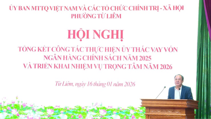 Phường Từ Liêm tổng kết công tác vay vốn năm 2025, triển khai nhiệm vụ năm 2026- Ảnh 4.