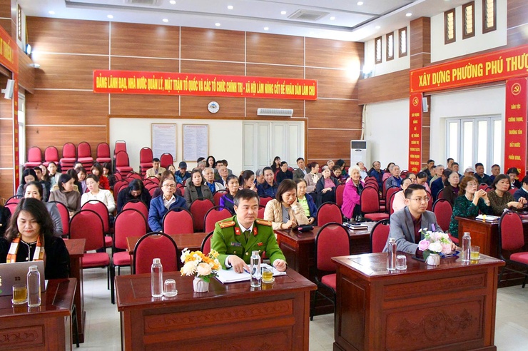 Phường Phú Thượng tổ chức hội nghị tuyên truyền, phổ biến pháp luật về bầu cử đại biểu Quốc hội và đại biểu HĐND- Ảnh 1.