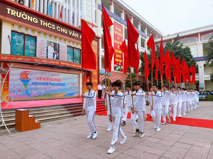 Trường THCS Chu Văn An: Khai mạc Hội khoẻ Phù Đổng năm học 2025 - 2026- Ảnh 5.