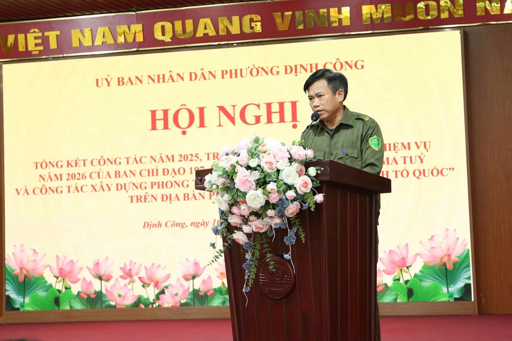 Hội nghị tổng kết công tác Ban Chỉ đạo 197, 89 và phong trào Toàn dân bảo vệ ANTQ phường Định Công năm 2025- Ảnh 3.
