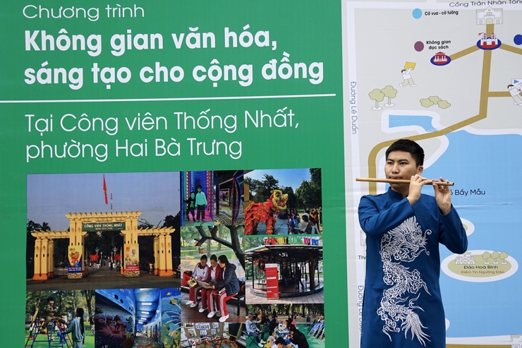 Nhiều hoạt động sôi nổi, bổ ích tại công viên Thống Nhất, phường Hai Bà Trưng, Hà Nội.- Ảnh 6.