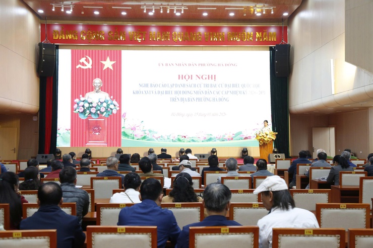Phường Hà Đông nghe báo cáo tiến độ lập danh sách cử tri phục vụ bầu cử nhiệm kỳ 2026–2031- Ảnh 1.