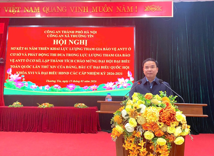 Lực lượng ANTT cơ sở thi đua chào mừng Đại hội Đảng toàn quốc lần thứ XIV và bầu cử Đại biểu quốc hội khóa XVI và đại biểu HĐND các cấp nhiệm kỳ 2026-2031.- Ảnh 2.