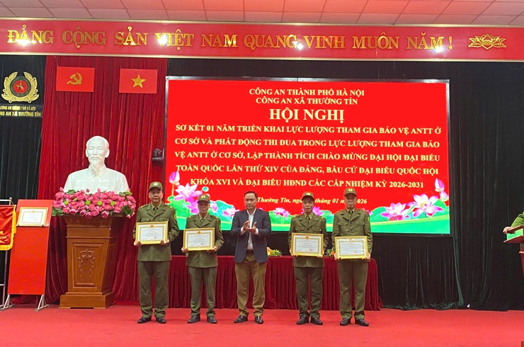 Lực lượng ANTT cơ sở thi đua chào mừng Đại hội Đảng toàn quốc lần thứ XIV và bầu cử Đại biểu quốc hội khóa XVI và đại biểu HĐND các cấp nhiệm kỳ 2026-2031.- Ảnh 5.