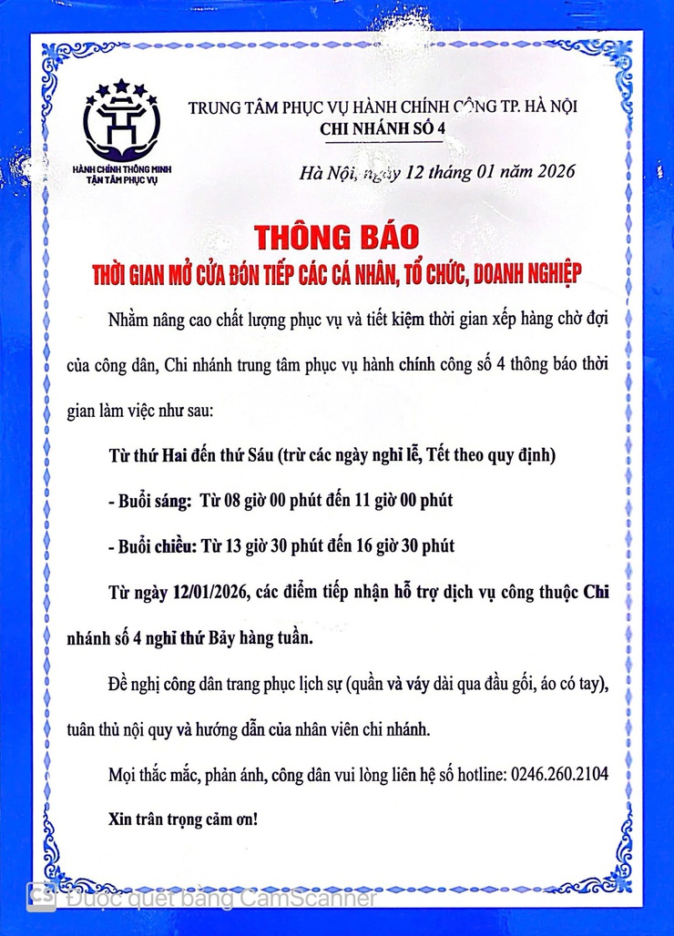 UBND phường Định Công thông báo- Ảnh 1.