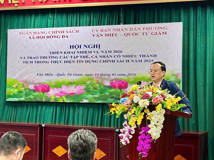 UBND PHƯỜNG VĂN MIẾU - QUỐC TỬ GIÁM NÂNG CAO HIỆU QUẢ TÍN DỤNG CHÍNH SÁCH XÃ HỘI GÓP PHẦN BẢO ĐẢM AN SINH VÀ ỔN ĐỊNH ĐỜI SỐNG NHÂN DÂN- Ảnh 1.