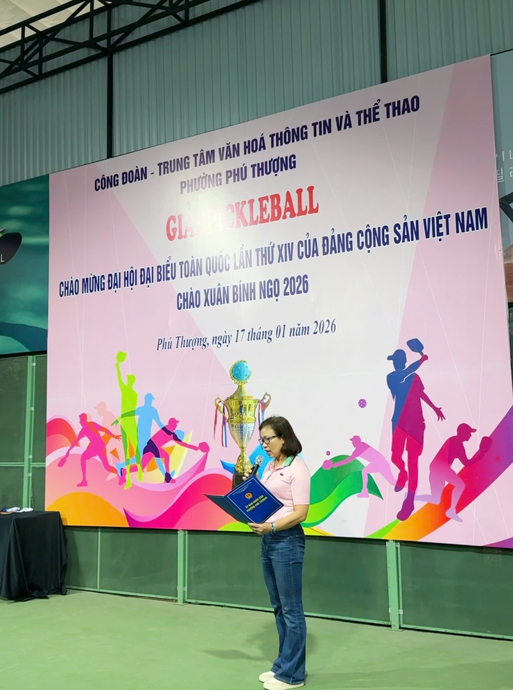 Phường Phú Thượng khai mạc và tổ chức thành công giải thi đấu pickleball chào mừng Đại hội Đại biểu toàn quốc lần thứ XIV của Đảng, chào xuân Bính Ngọ năm 2026- Ảnh 3.