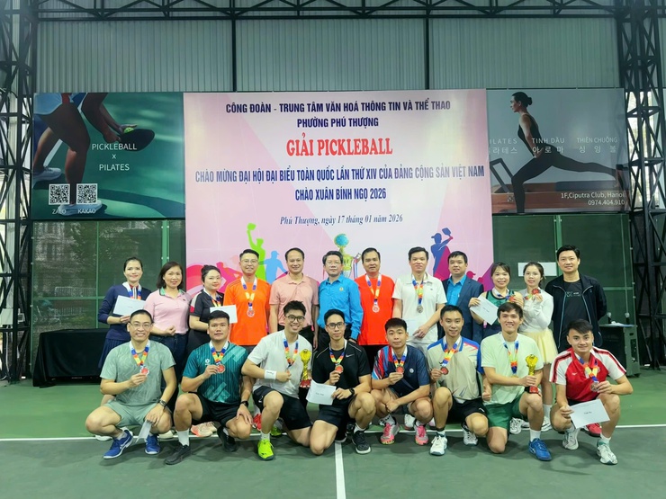 Phường Phú Thượng khai mạc và tổ chức thành công giải thi đấu pickleball chào mừng Đại hội Đại biểu toàn quốc lần thứ XIV của Đảng, chào xuân Bính Ngọ năm 2026- Ảnh 18.