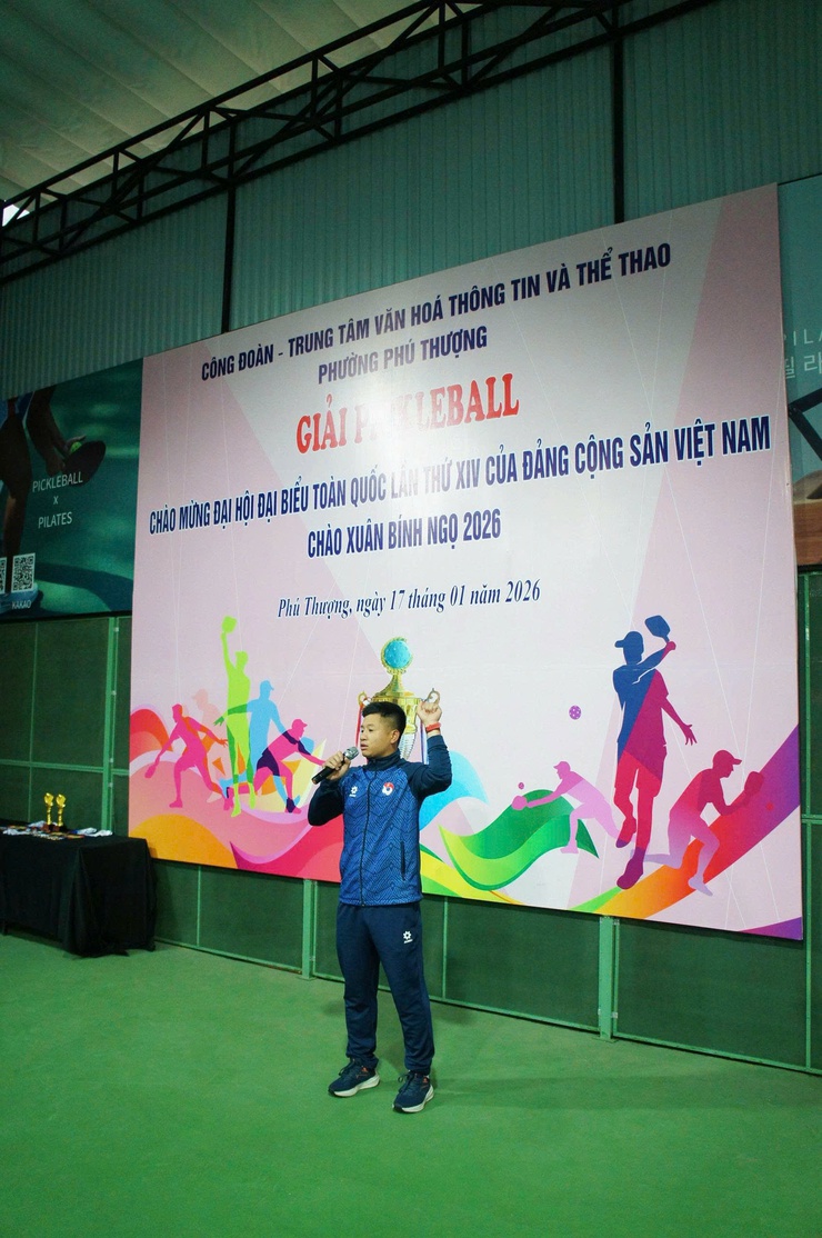 Phường Phú Thượng khai mạc và tổ chức thành công giải thi đấu pickleball chào mừng Đại hội Đại biểu toàn quốc lần thứ XIV của Đảng, chào xuân Bính Ngọ năm 2026- Ảnh 4.